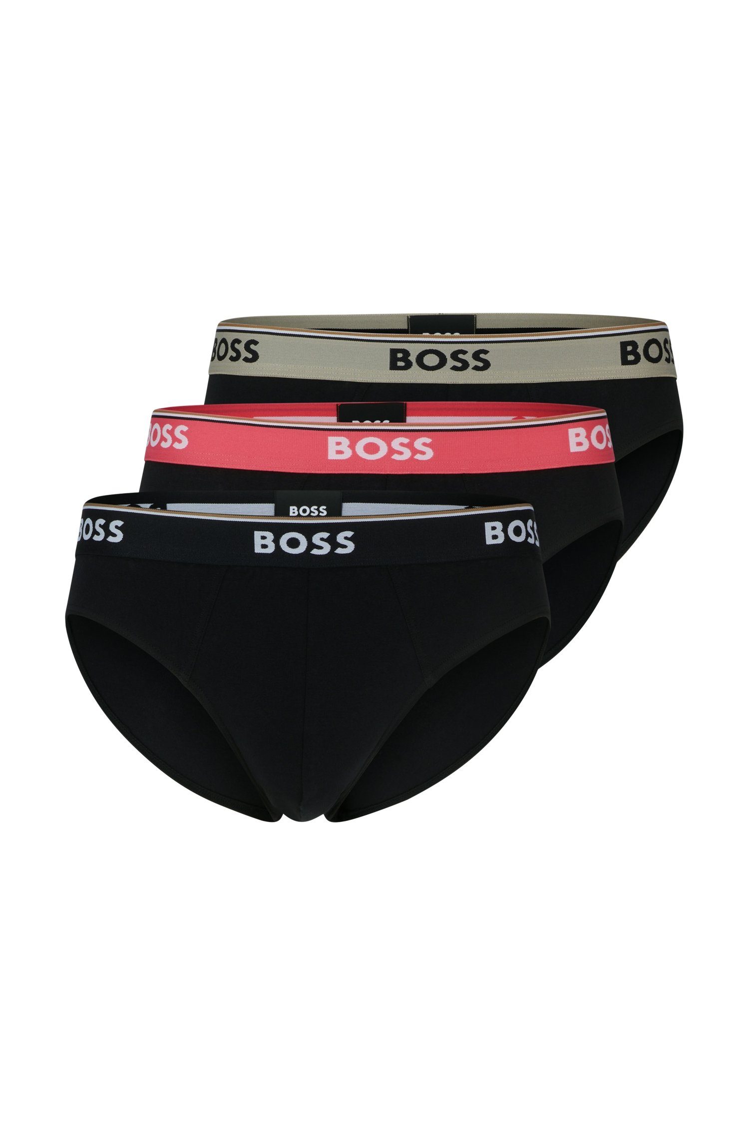 BOSS Slip Brief 3P Power (Packung, 3-St., 3er) mit BOSS Logobund