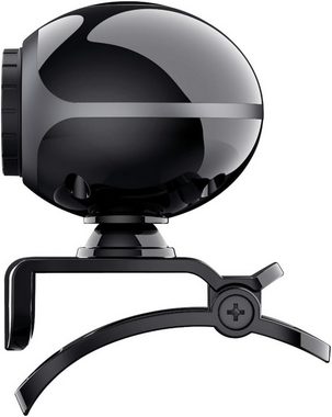 Trust Exis Webcam (480p, USB, 3x opt. Zoom, schwarz/silber, 10,1 Zoll)