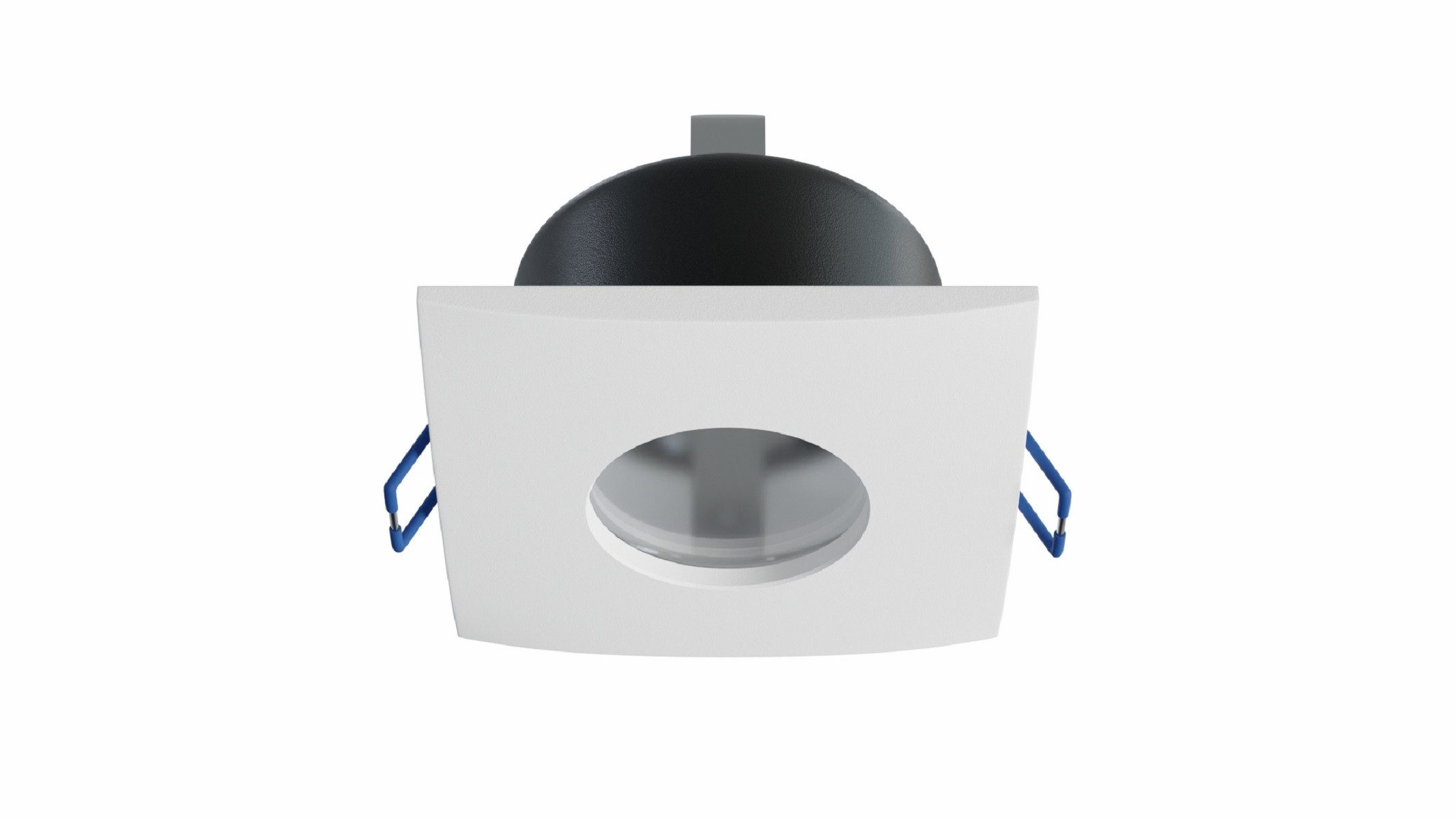 LED Labs LED Einbaustrahler XANA Deckenleuchte für GU10 quadratisch IP44 Ø 70 mm Bohrloch, ohne Leuchtmittel, IP44-Schutz