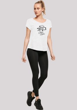 F4NT4STIC T-Shirt Janis Joplin Sketch Damen,Premium Merch,Lang,Longshirt,Bandshirt