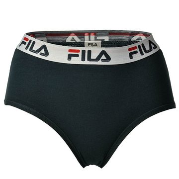 Fila Panty Damen Hipster - 4er Pack Slip, Logo-Bund, Cotton