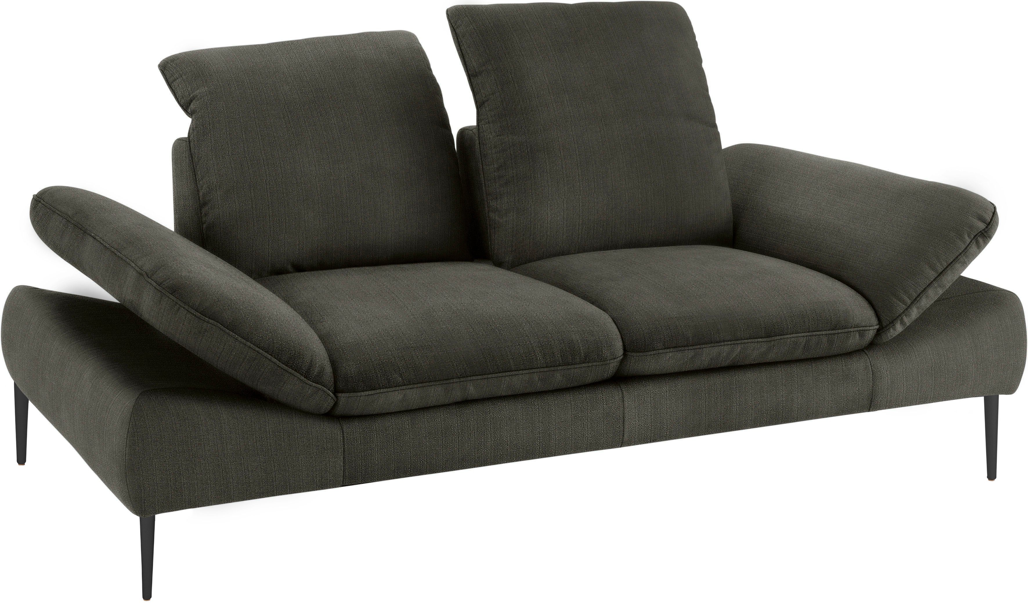 W.SCHILLIG 2,5-Sitzer enjoy&MORE, Sitztiefenverstellung, Füße 232 pulverbeschichtet, cm Breite schwarz