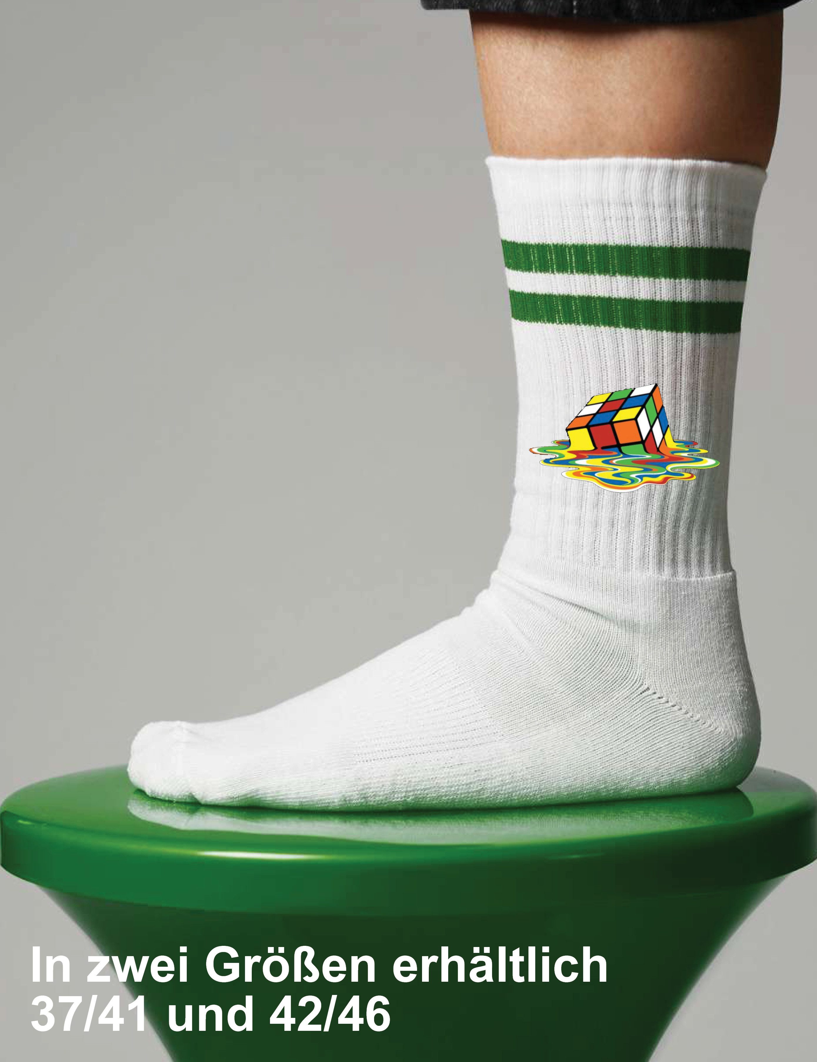 Youth Designz Tennissocken Unisex Socken "Cube Melting" Aufdruck lustig Ges günstig online kaufen