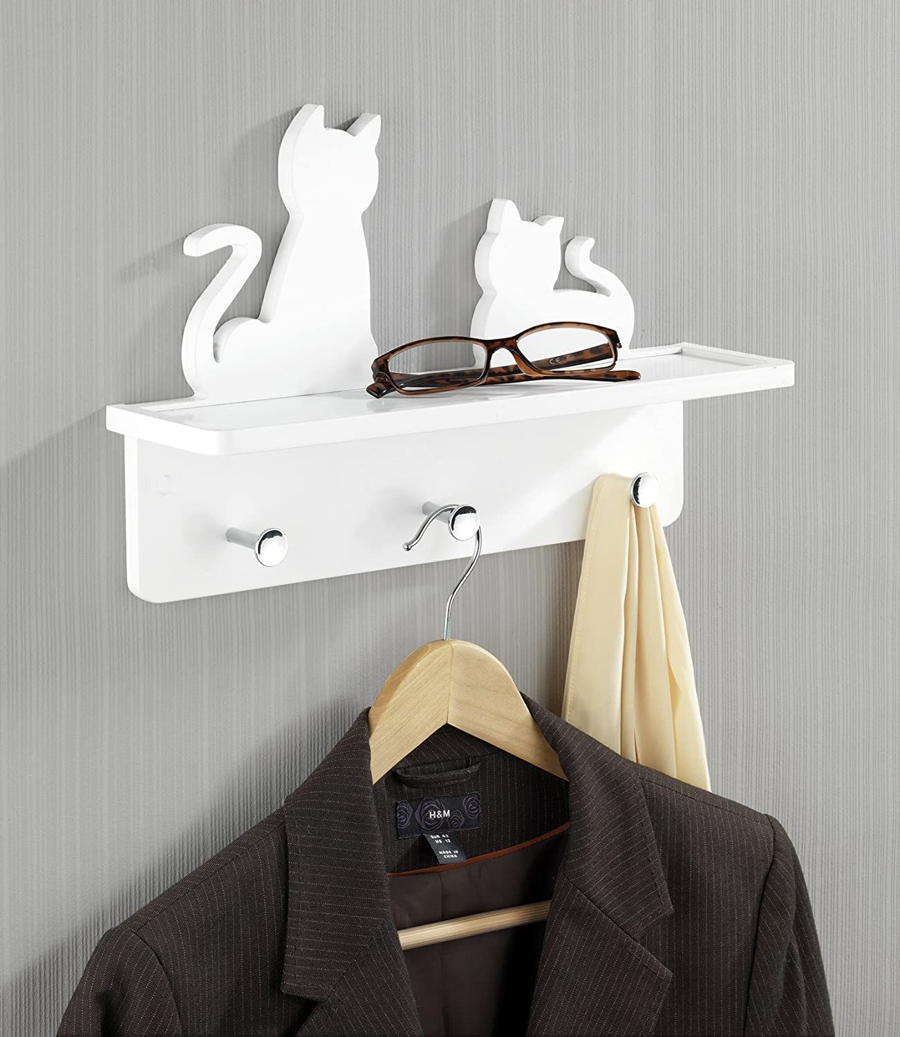 OUTLET-NORD Wandhaken WENKO Katzen, 3 Haken günstig online kaufen
