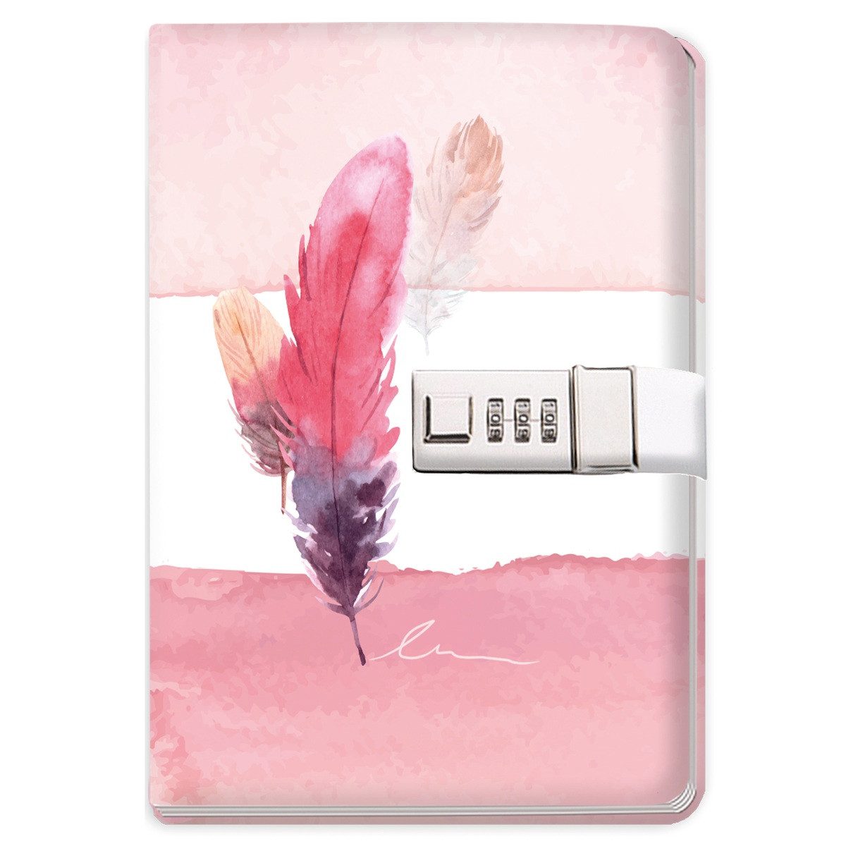 Trötsch Verlag Tagebuch TRÖTSCH Tagebuch Feather mit Zahlenschloss