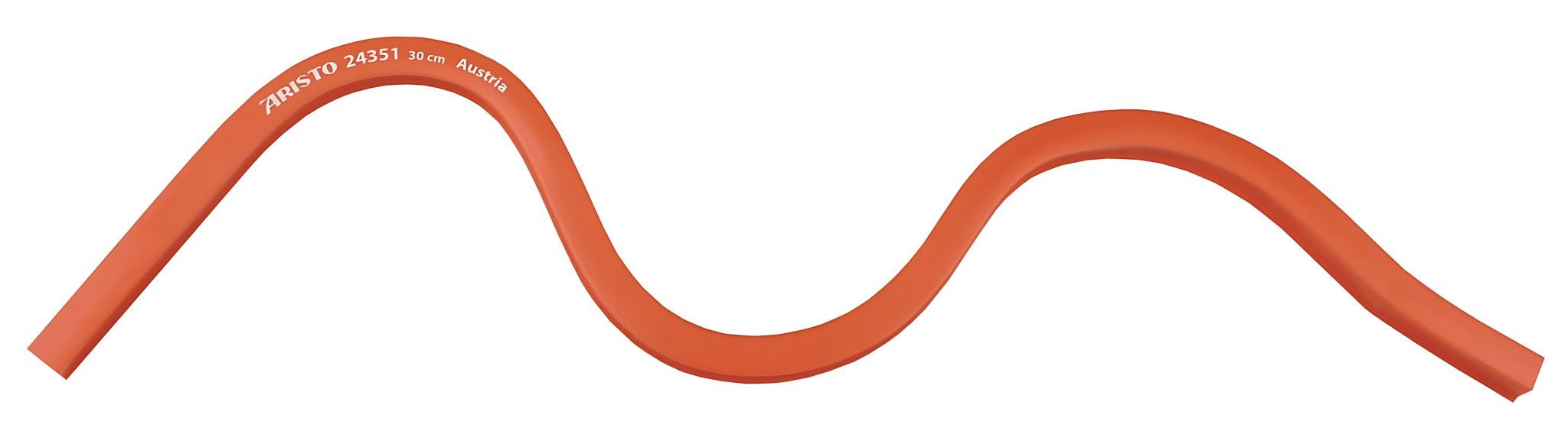 ARISTO Zeichenlineal Aristo Biegsames Kurvenlineal 30 cm orange, Bleikern, Tuschekante
