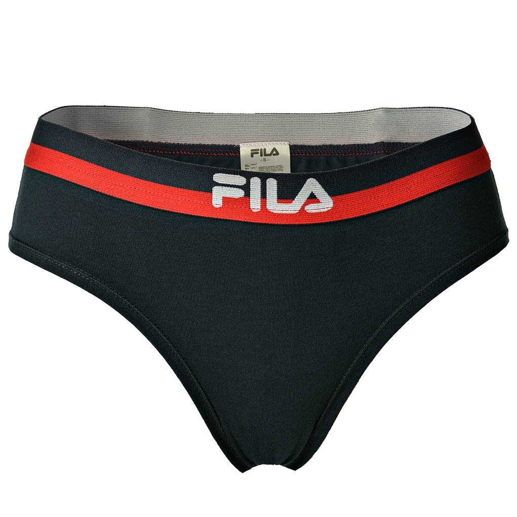 Fila Slip Damen Slip - Regular Waist Panties, Logo-Bund Marine