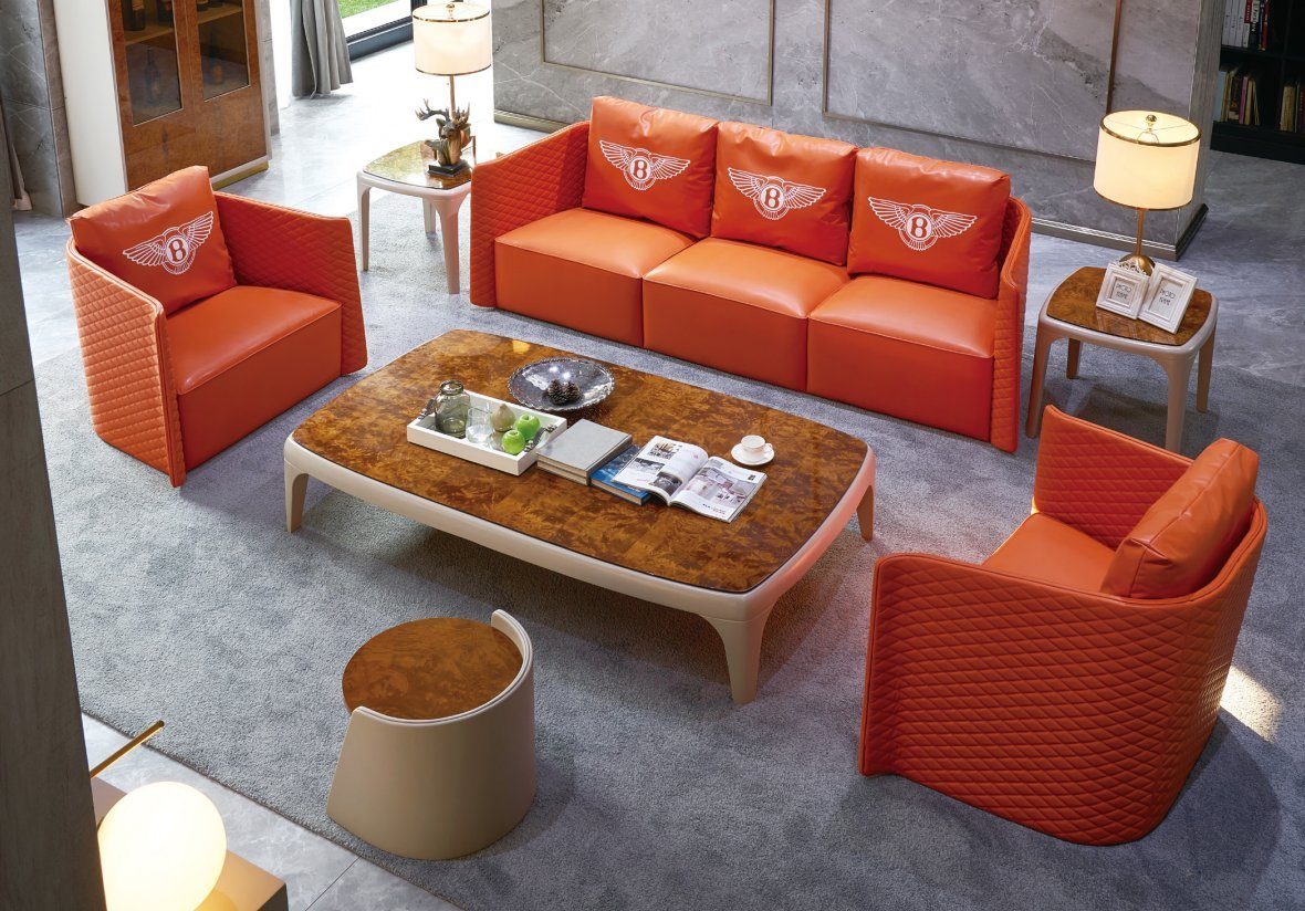JVmoebel Sofa Sofagarnitur 3+1+1 Sitzer in Garnitur modernes Made Sofas Europe Design