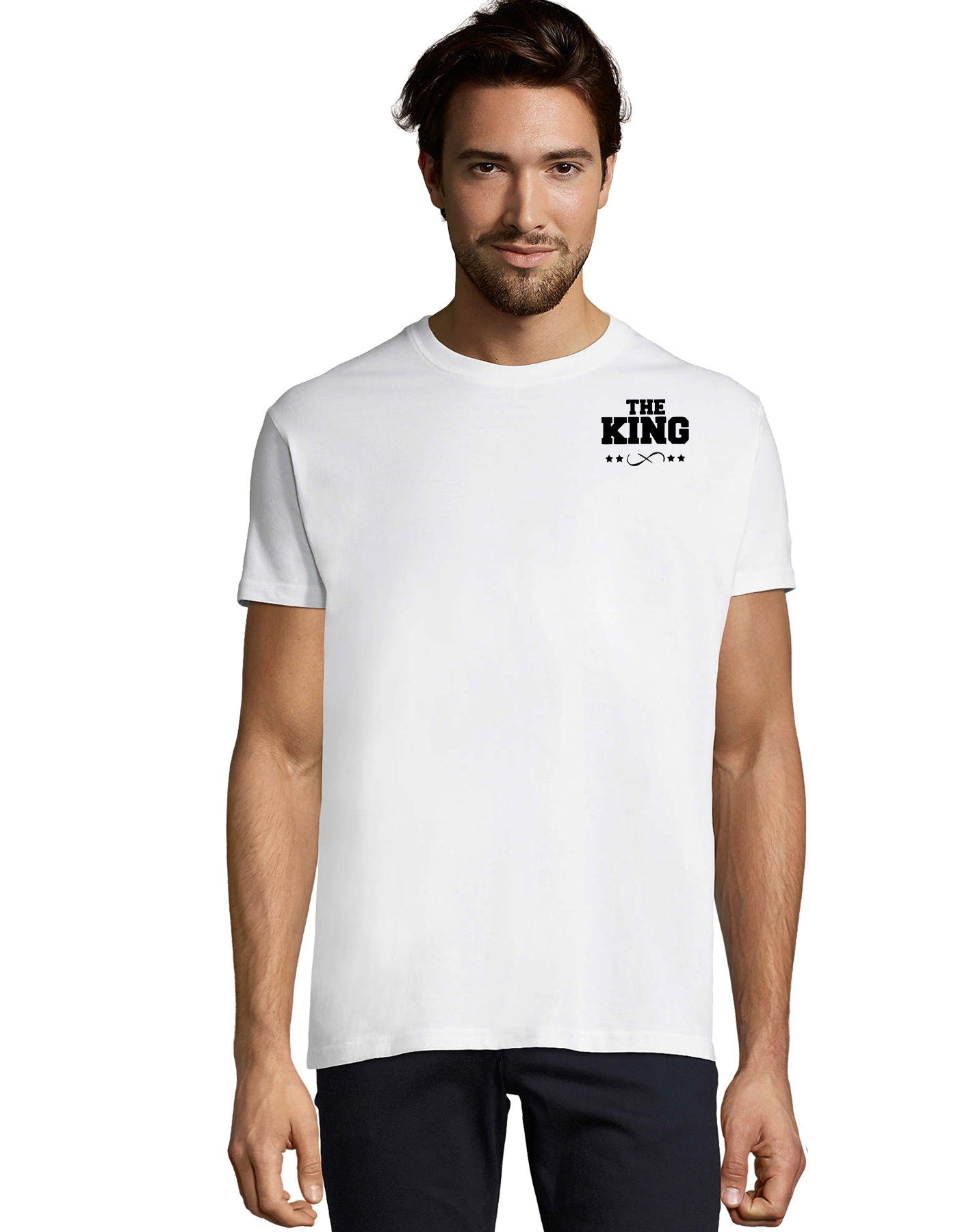 T-Shirt Partner Pärchen Freunde Shirt The King His Queen Bff Valentin