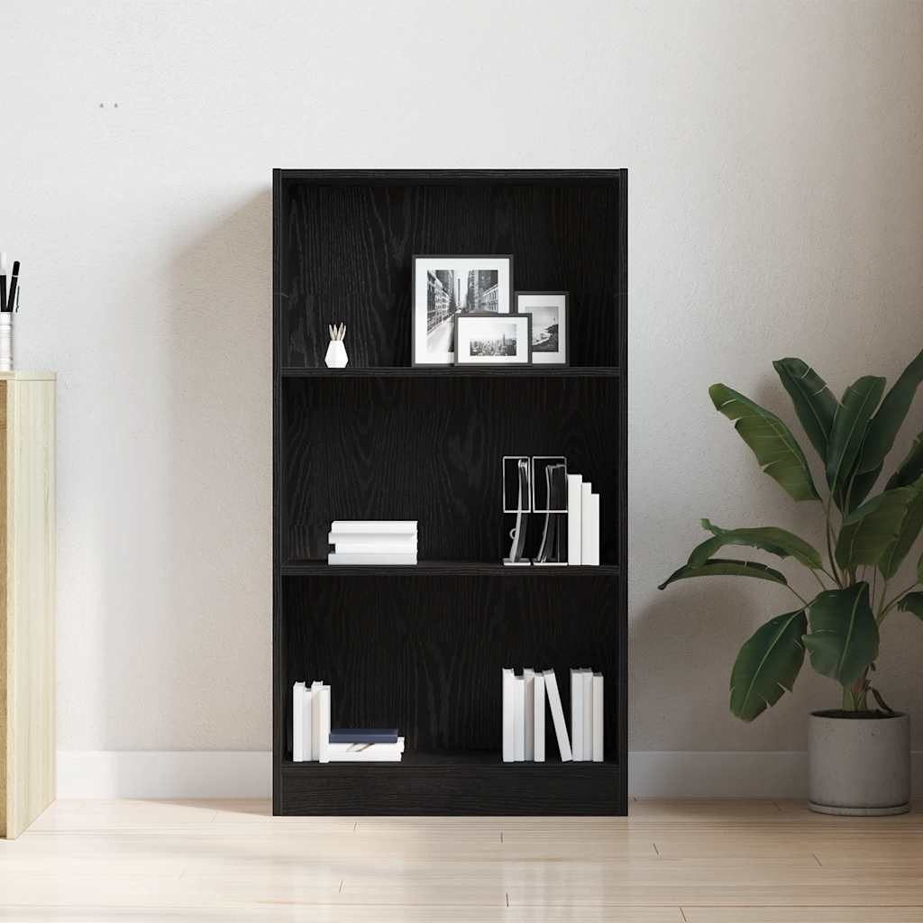 vidaXL Bücherregal Bücherregal Schwarz Eichen-Optik 60x24x109 günstig online kaufen