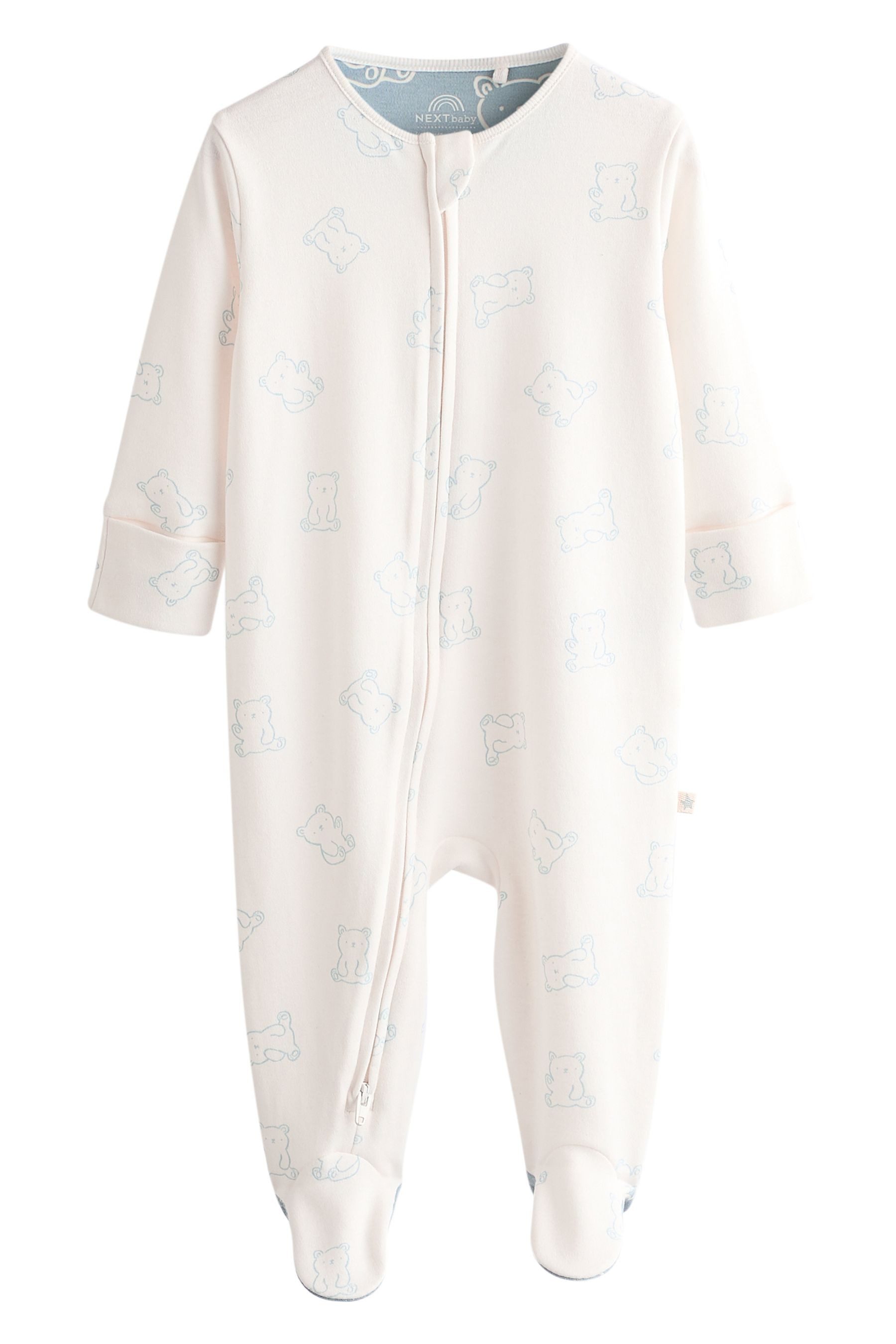 Next Schlafoverall Gerippte Babyschlafanzüge, 3er-Pack (3-tlg)