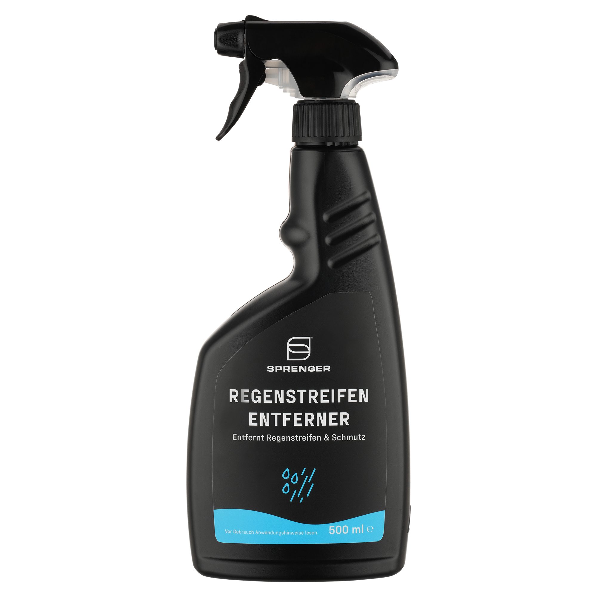 SPRENGER Regenstreifenentferner 500 ml Sprühflasche Kunststoffreiniger (Entfernt Regenstreifen & Flecken auf GFK & Edelstahl)