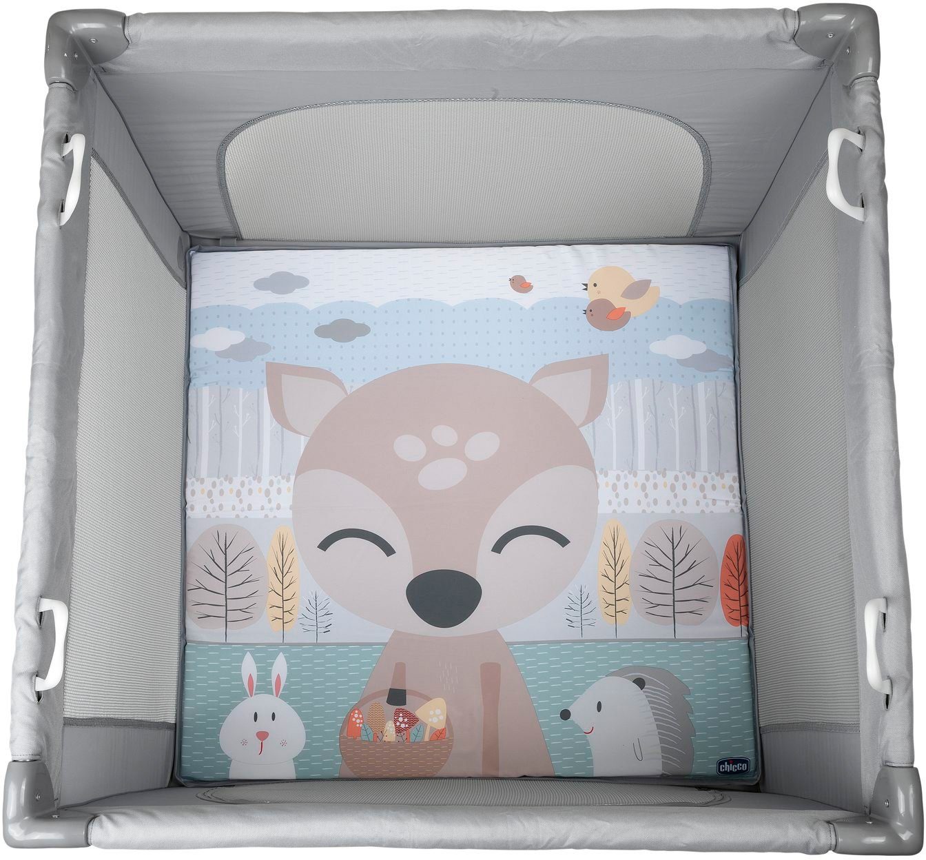 Chicco Laufstall Open Box, Fawn, mit Transporttasche