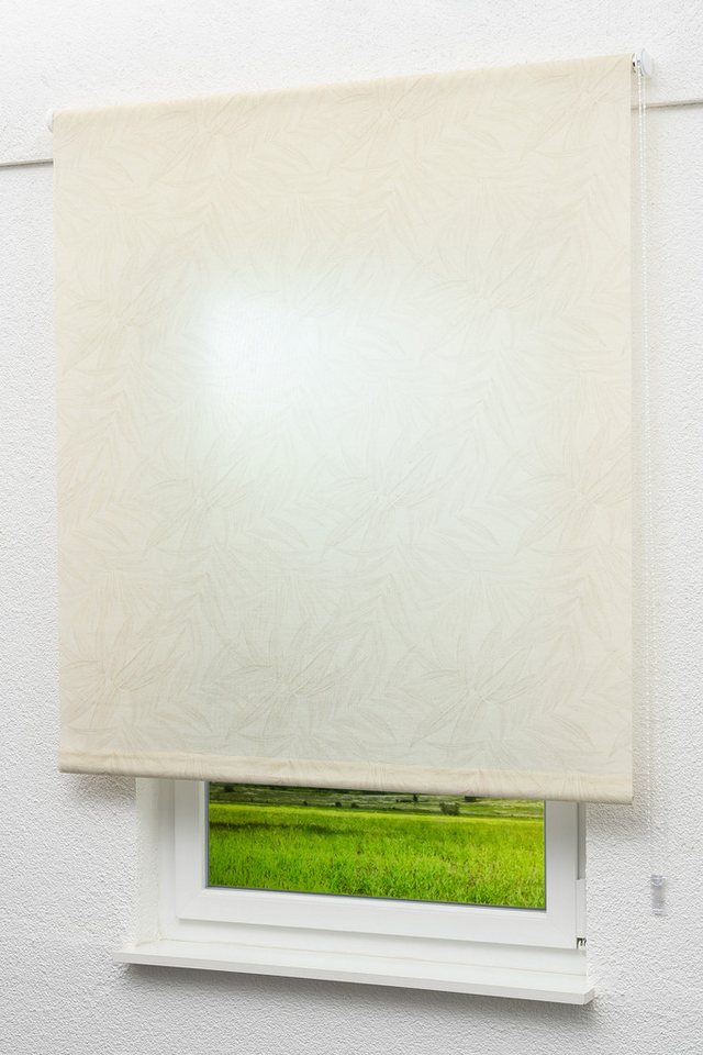Rollo Basisrollo Tageslicht Blätterranken, LYSEL®, blickdicht, HxB 190x82.5cm