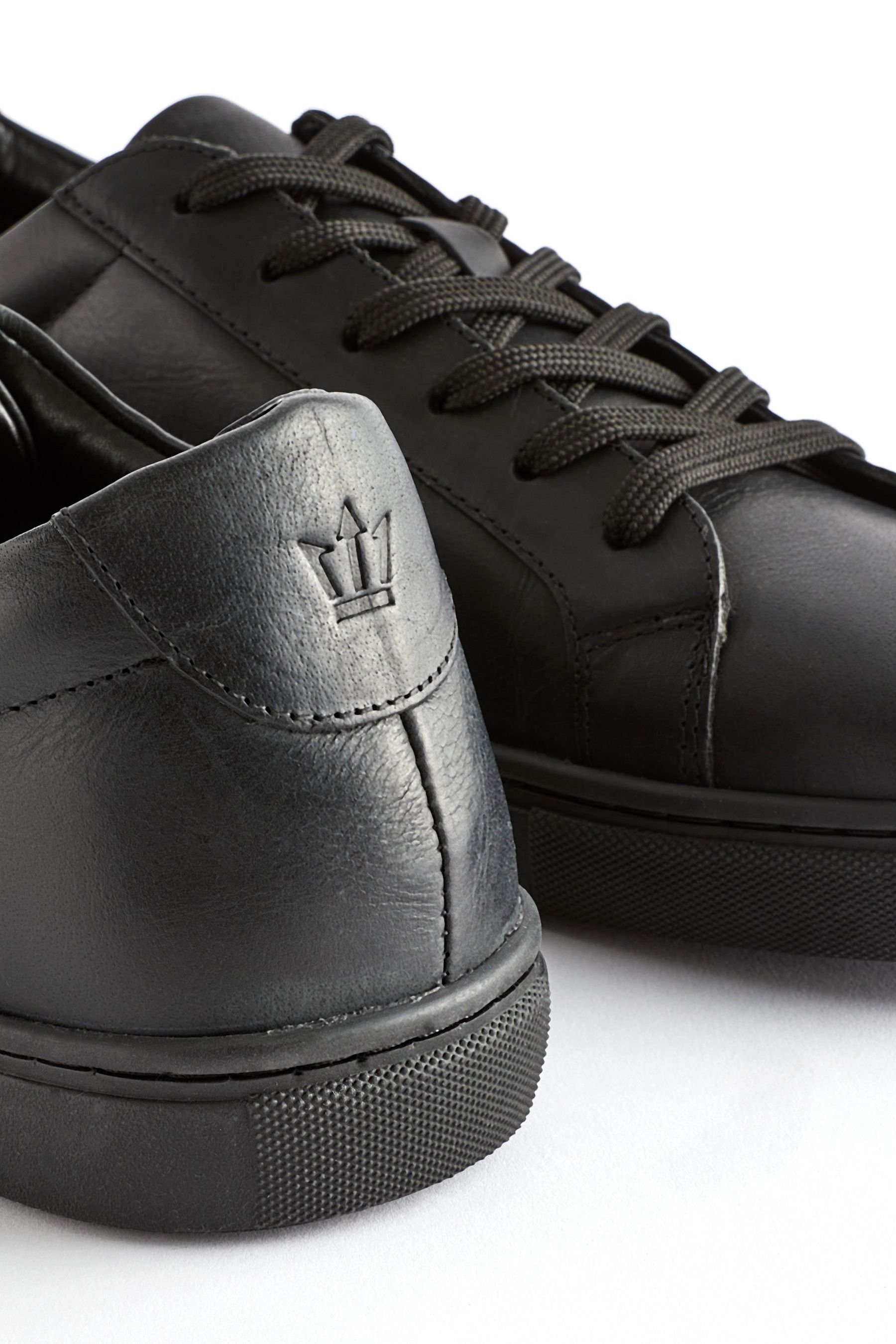 (1-tlg) Sneaker Next Black Lederturnschuhe