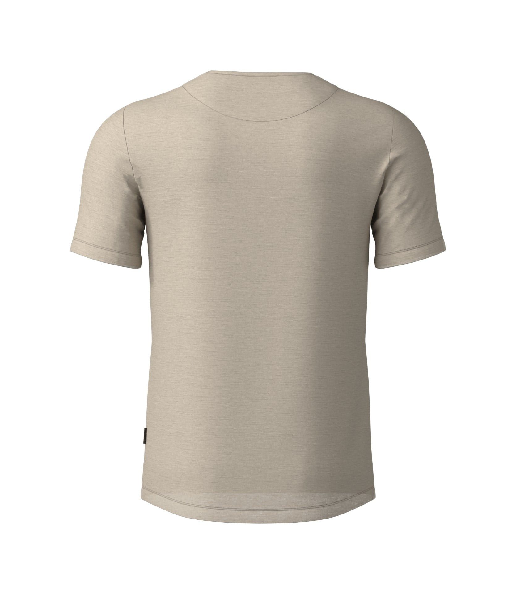 Löffler T-Shirt Wander-/Freizeit Printshirt Cottage Merino-Tencel beige Herren