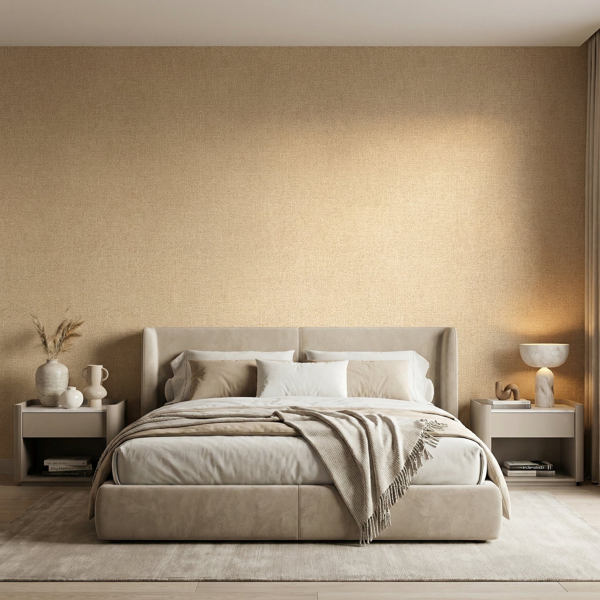 Newroom Vliestapete Gilvara Beige Tapete Vliestapete Struktur, strukturiert, Mustertapete – Bild 5 von 5