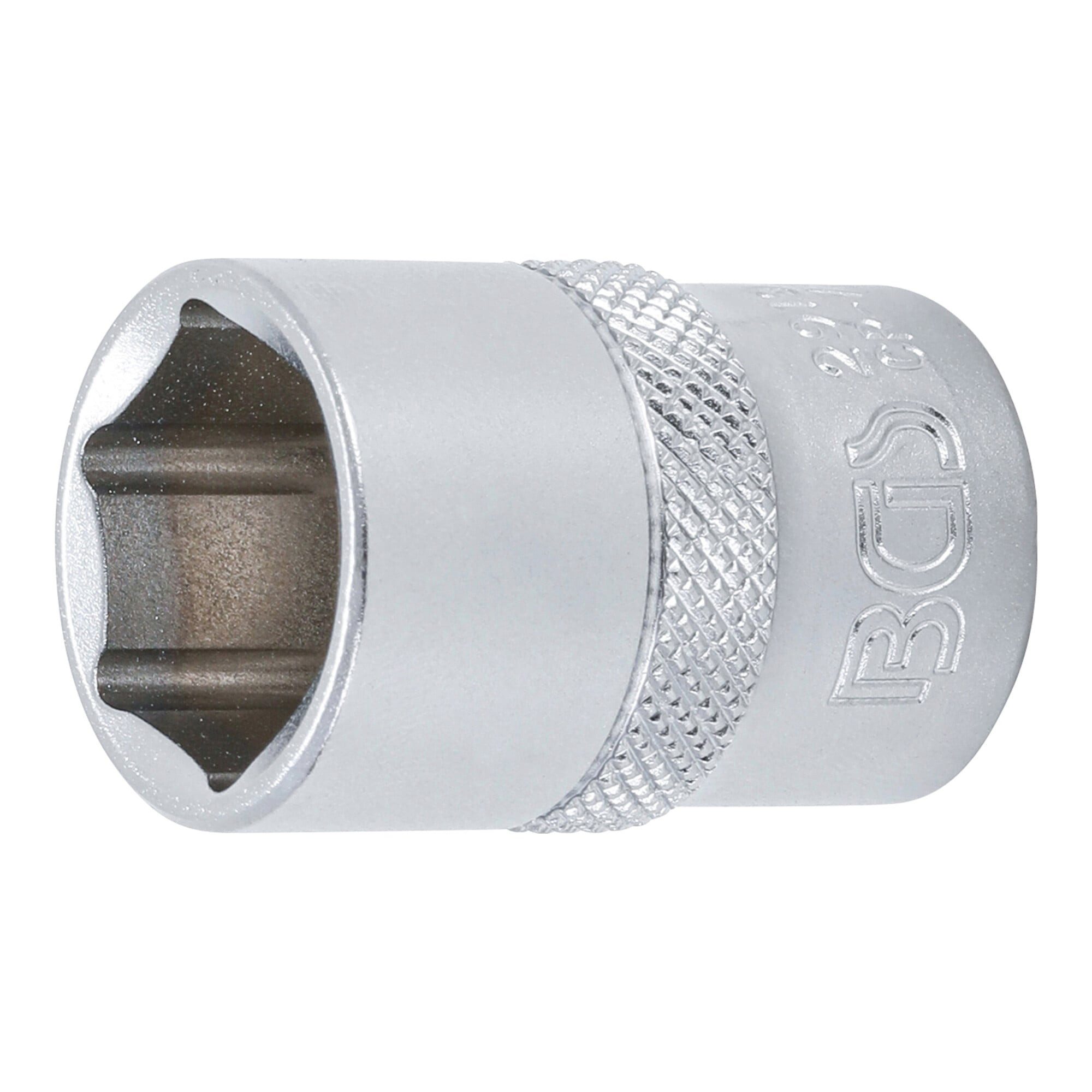 BGS technic Stecknuss BGS Steckschlüssel-Einsatz Sechskant Antrieb Innenvierkant 12,5 mm SW