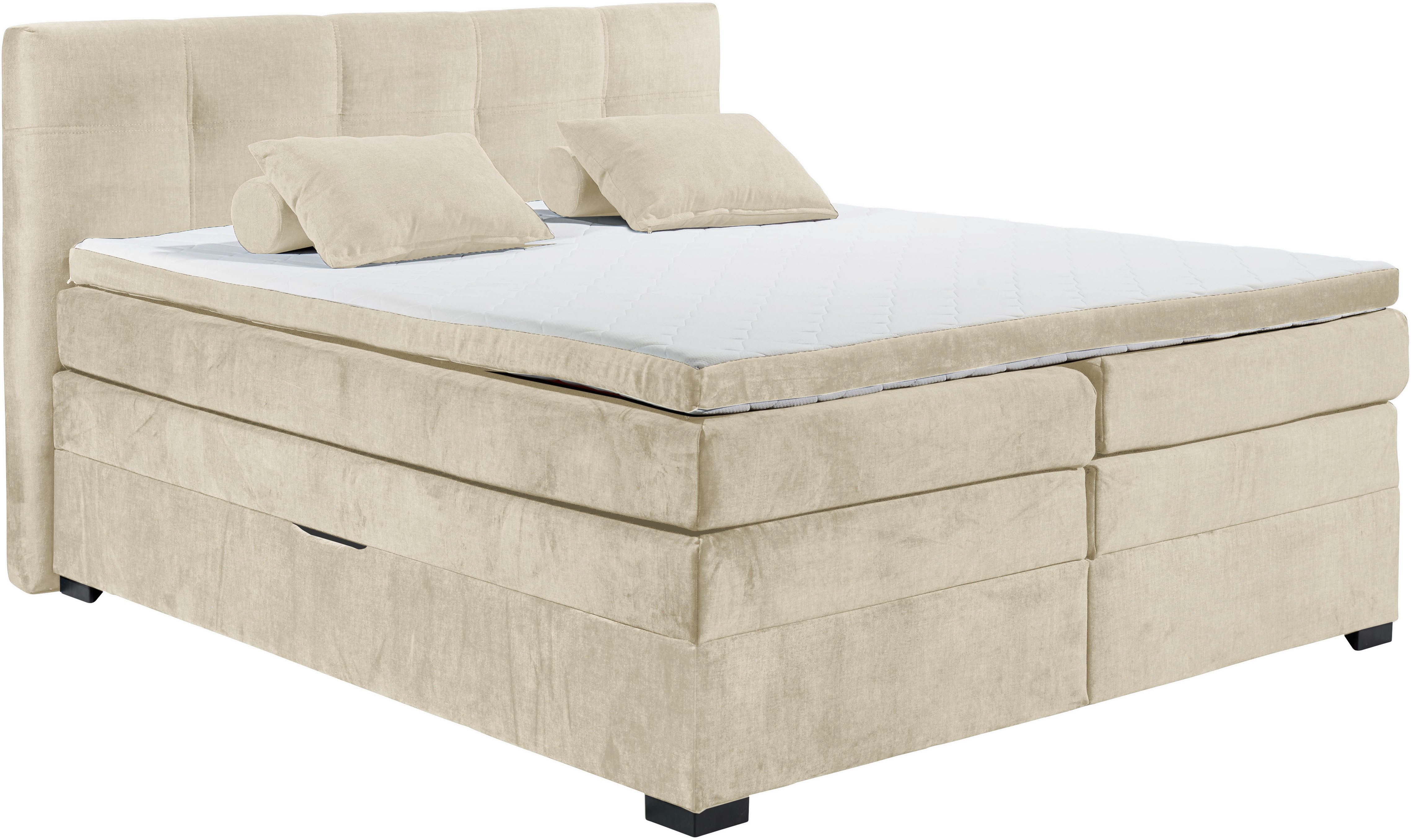 ED EXCITING DESIGN Boxspringbett Fanes mit Komforteinstiegshöhe von 73cm, e günstig online kaufen