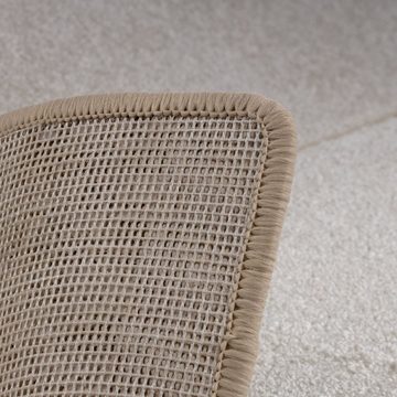 Hochflor-Bettumrandung Sundae Creme 20, 3 Größen, Teppichläufer Floordirekt, Höhe 13.5 mm, (3-tlg), Velours