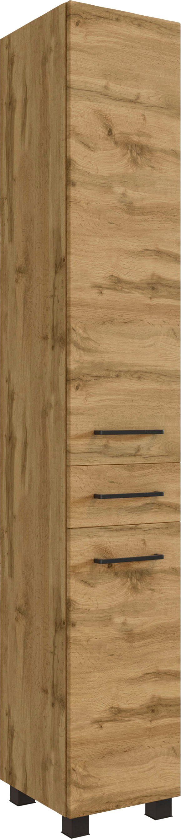 welltime Seitenschrank Chicago Badmöbel, Schrank, Breite 30 cm, mit Softclose