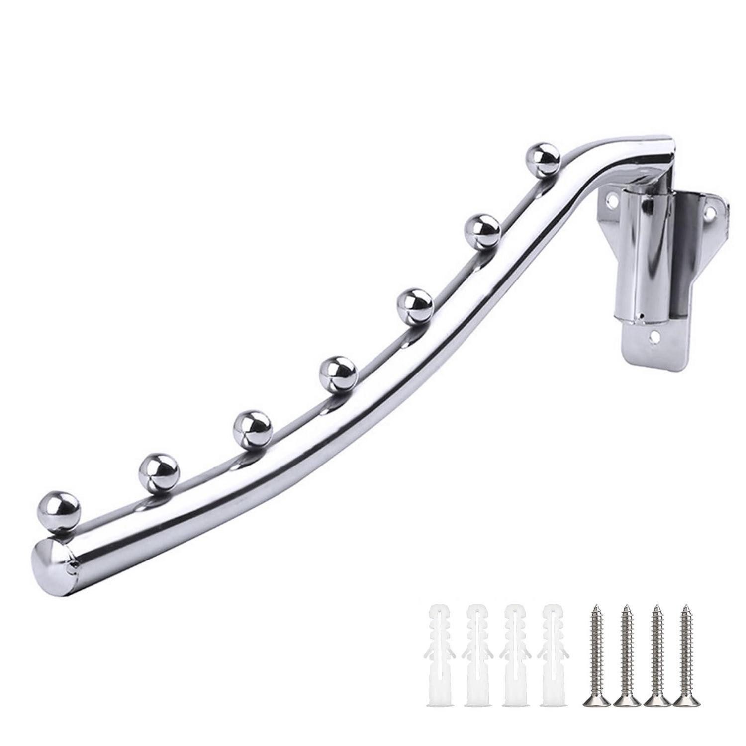 LuxusKollektion Klapphaken Klappbarer Wandkleiderhaken Edelstahl, (1-St)