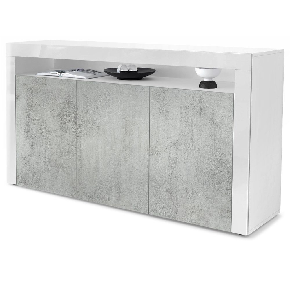 Vladon Sideboard Valencia (Sideboard, mit 3 günstig online kaufen