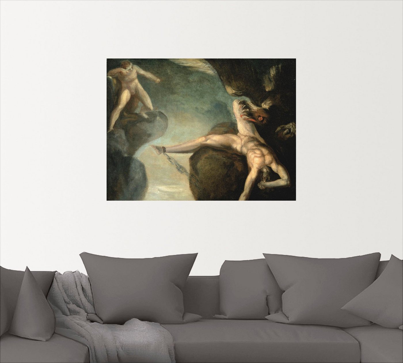 Artland Wandbild »Prometheus wird von Hercules gerettet«, Götter (1 Stück), in vielen Größen & Produktarten -Leinwandbild, Poster, Wandaufkleber / Wandtattoo auch für Badezimmer geeignet-kaufen