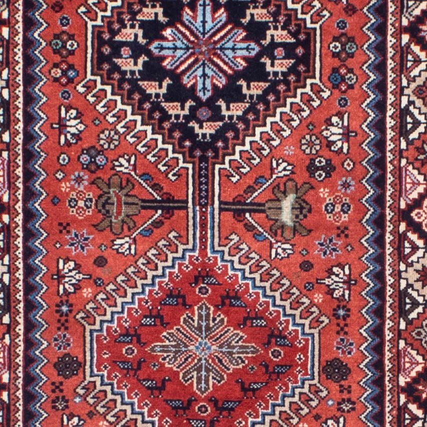 Orientteppich Perser - Handgeknüpft, x 15 cm Einzelstück mm, - - rechteckig, 289 Höhe: mit Wohnzimmer, morgenland, rot, Bidjar Zertifikat 79