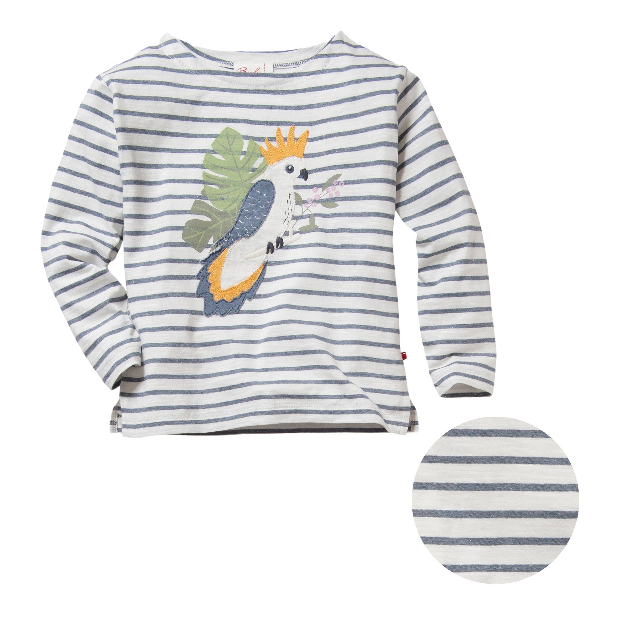 People Wear Organic Langarmshirt mit Druck-Applikation günstig online kaufen