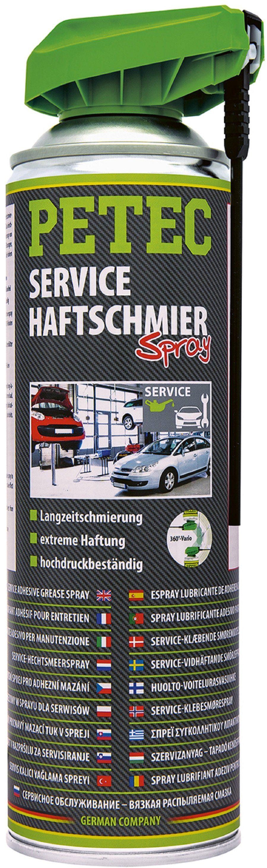 Petec Schmierfett Petec Service Spray Haftschmierspray 71550, 500 ml