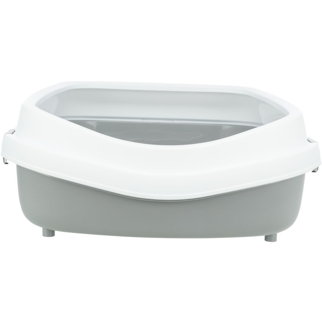 TRIXIE Katzentoilette Katzentoilette Primo XXL - grau/weiß - 56 × 25 × 71 cm