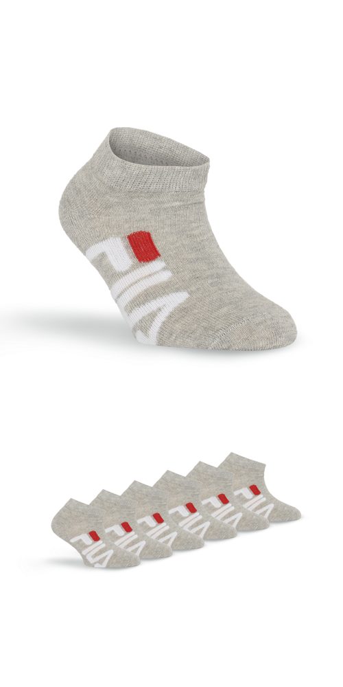 Fila Sneakersocken JUNIOR UNISEX INVISIBLE SOCKS (6-Paar) mit Logoschriftzug seitlich