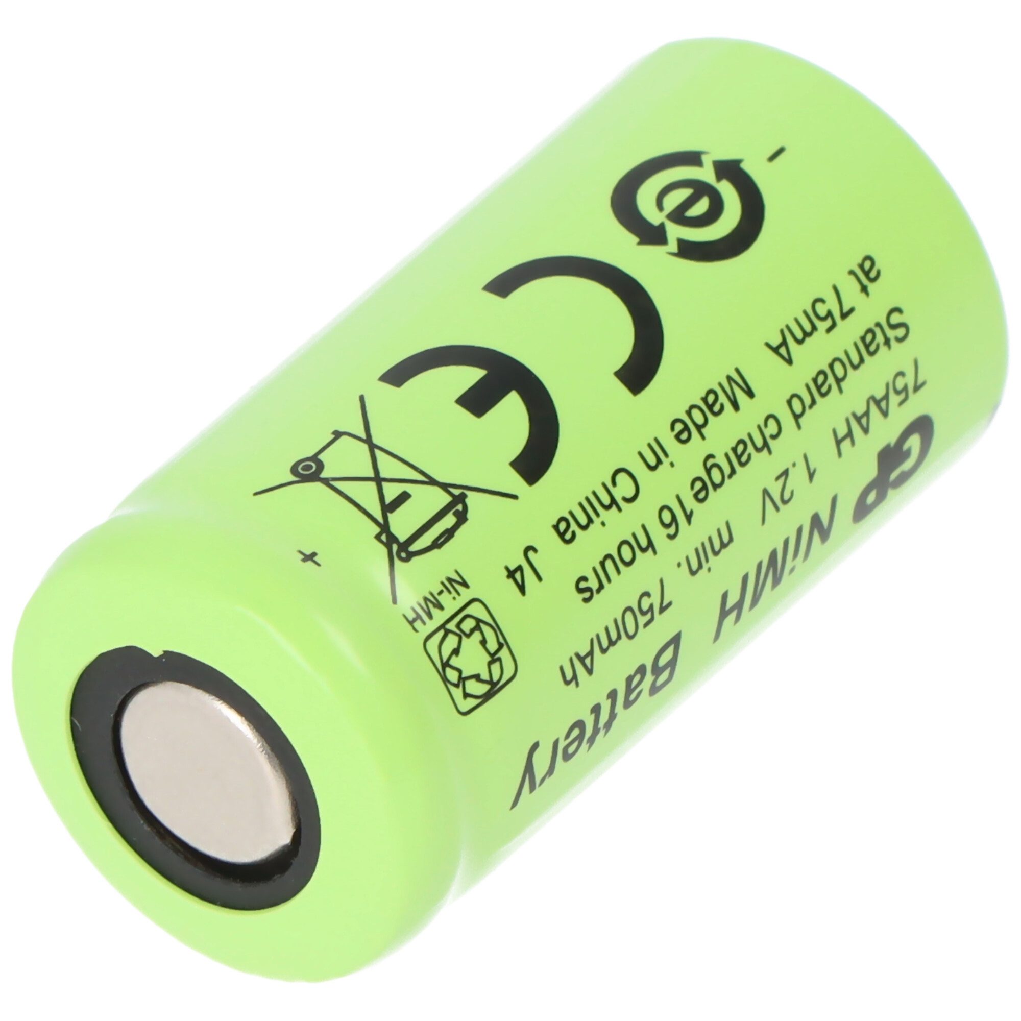 GP Batteries GP Akku GP75AAH 2/3AA NiMH-Akku ohne Lötfahne, Akku 750 mAh (1,2 V)