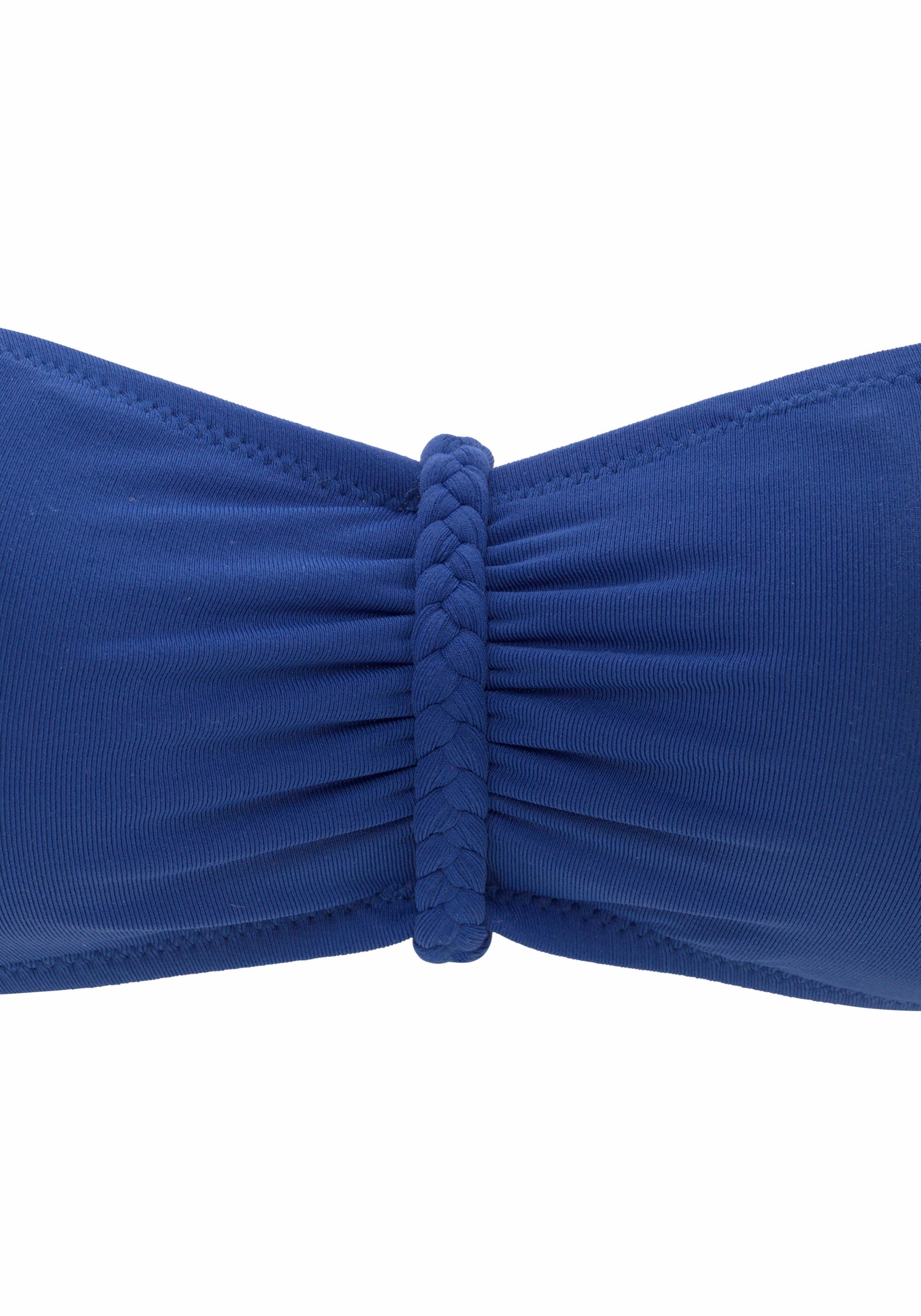 Buffalo Bandeau-Bikini-Top Happy, mit geflochtenem Detail