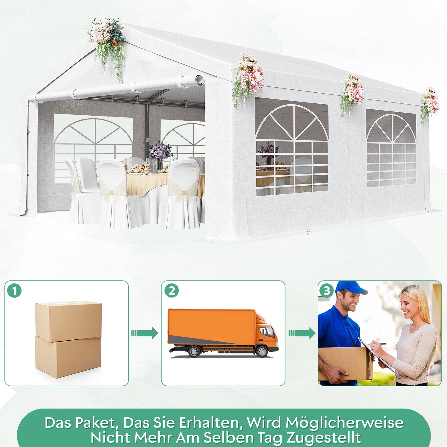 HOMALL Pavillon Partyzelt Faltpavillon Gazebo 3*4/3*6/4*6CM günstig online kaufen