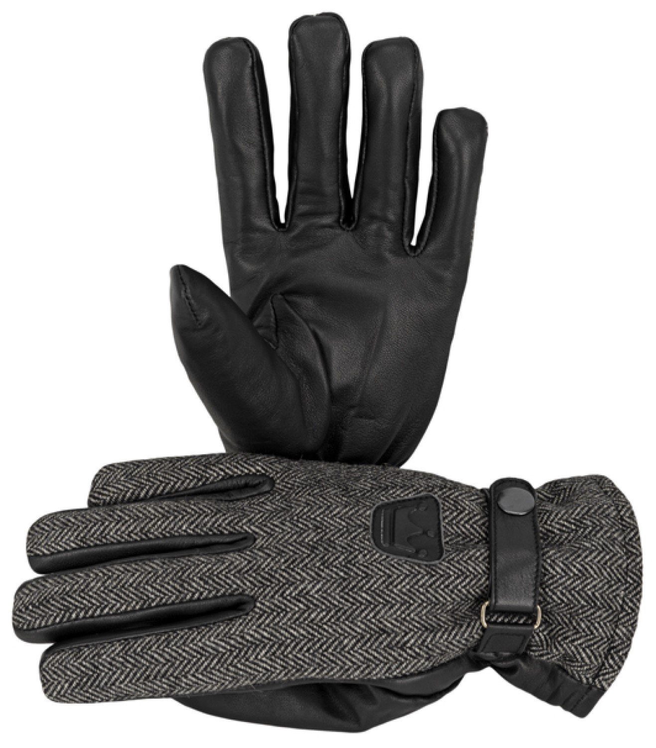 Balke Lederhandschuhe warm mit Echtleder & Fischgrät-Muster günstig online kaufen