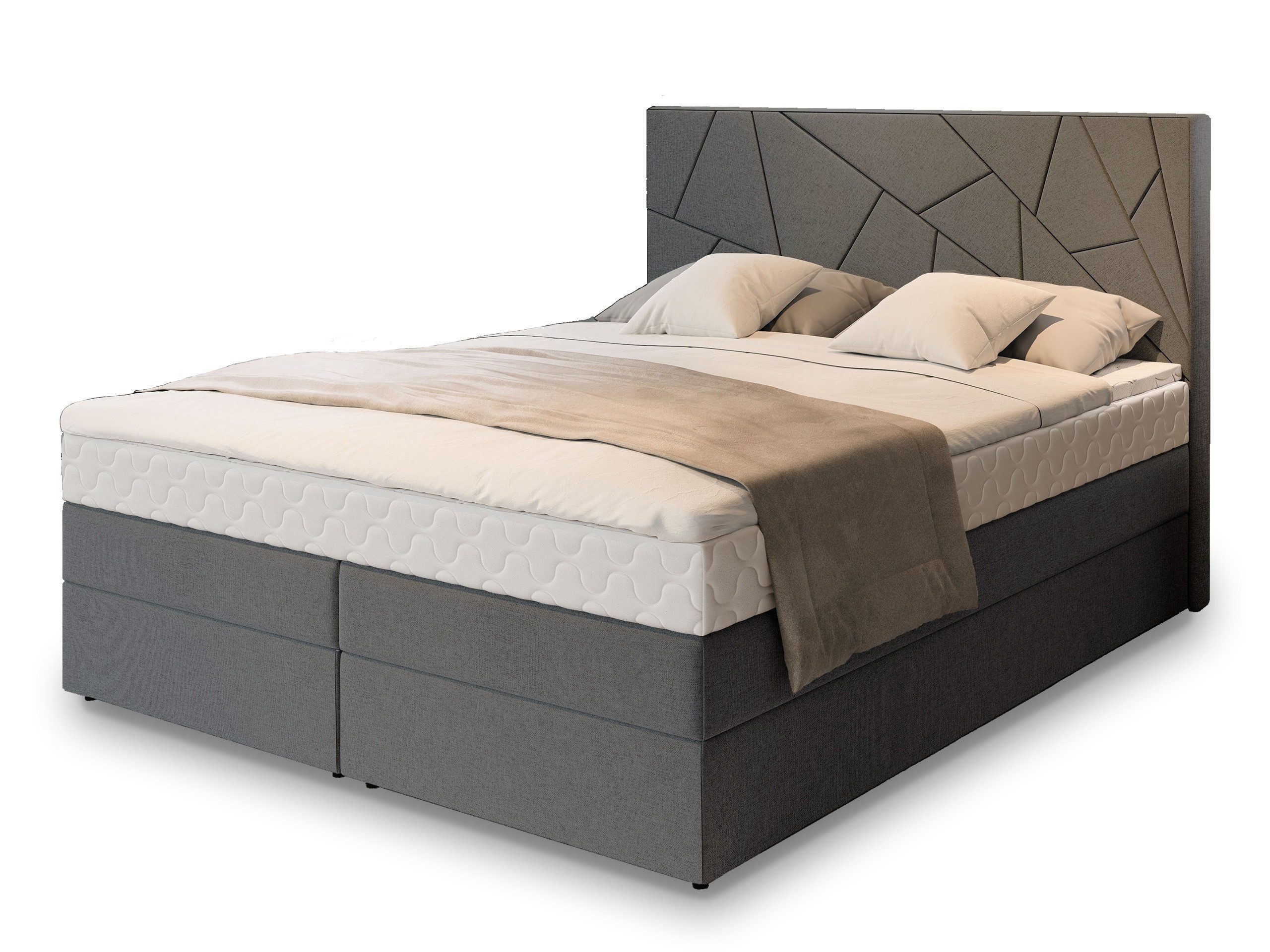 Masseno Boxbett TRANI 160x200 cm mit Bonell Matratze und Topper günstig online kaufen