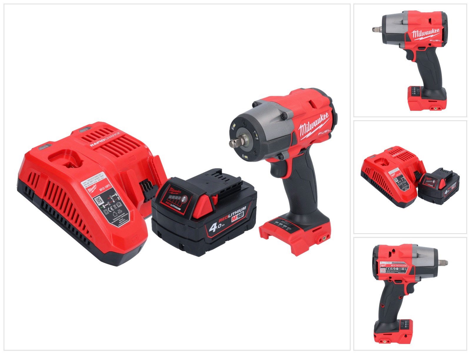 Milwaukee Akku-Schlagschrauber Milwaukee M18 FMTIW2F38-401 Akku Schlagschrauber 18 V 745 Nm 3/8" Brus