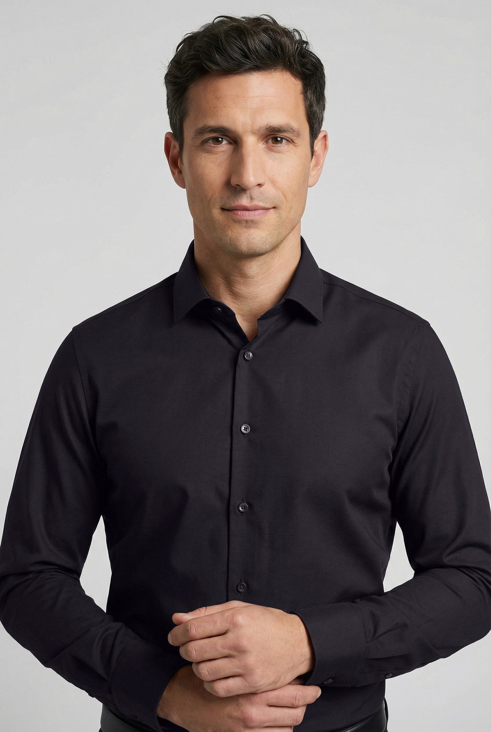 OLYMP Businesshemd No. Six super slim Jersey-Hemd