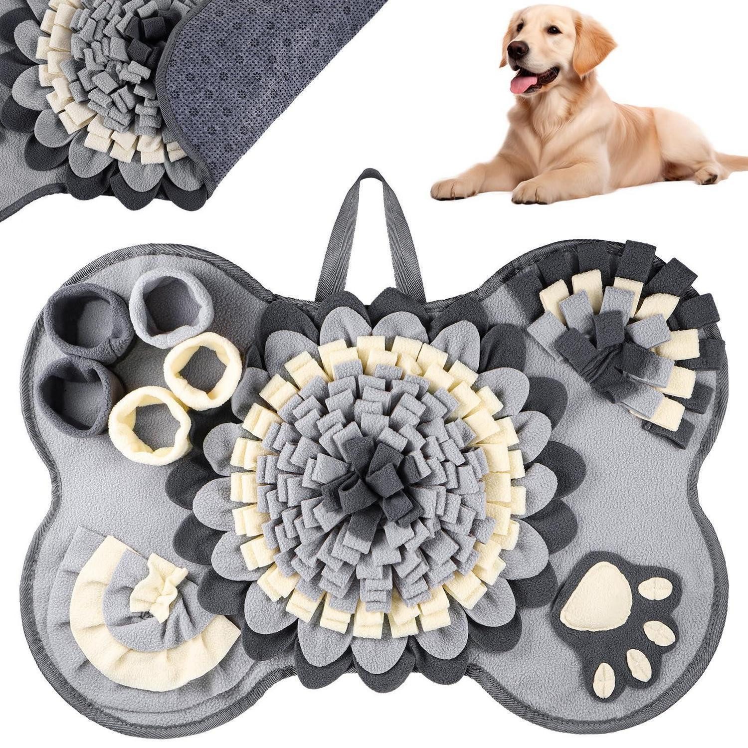 LuxusKollektion Schnüffelteppich Schnüffelteppich Hund groß 64x43 cm, Textil