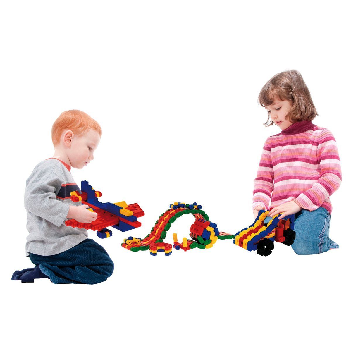 Acti Builders® Bausteine - flexible Steckbausteine 730 Teile Spielbausteine, (Spar-Set, 730 St), kompatibel mit LEGO®, Die Bauklötze, die sich: Biegen und Krümmen