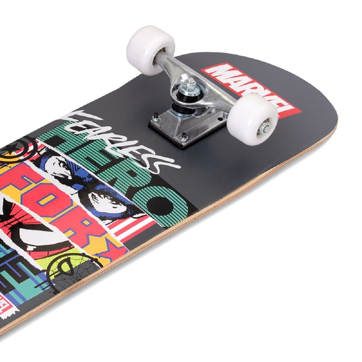 MARVEL Skateboard Marvel Fearless Skateboard – Robustes Holzboard für Kinder