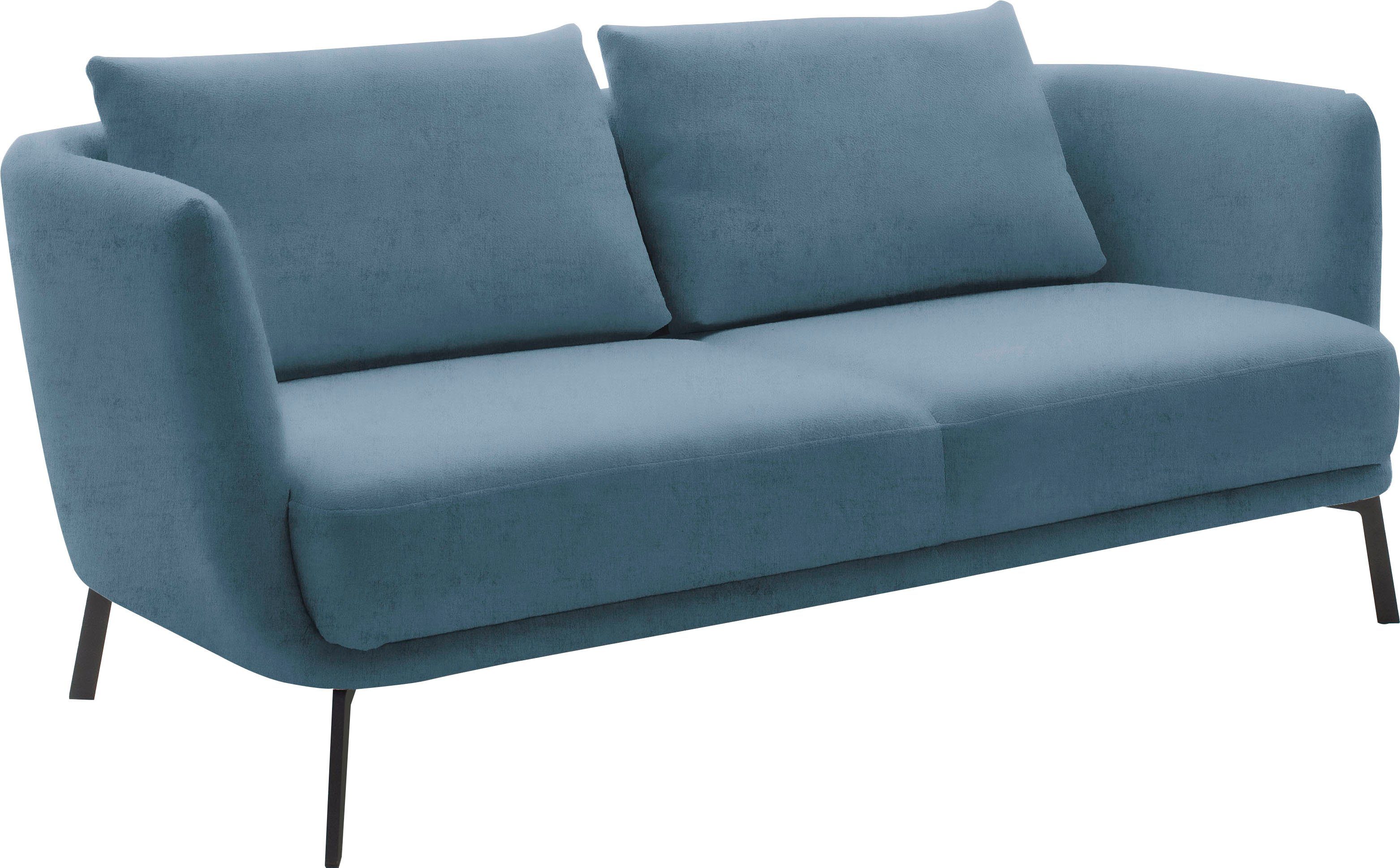 SCHÖNER WOHNEN-Kollektion 2,5-Sitzer Pearl, hochwertig und komfortabel, - 5 Jahre Hersteller-Garantie, auch in Bouclé, Maße (B/H/T): 190/71/91 cm, Füße Metall