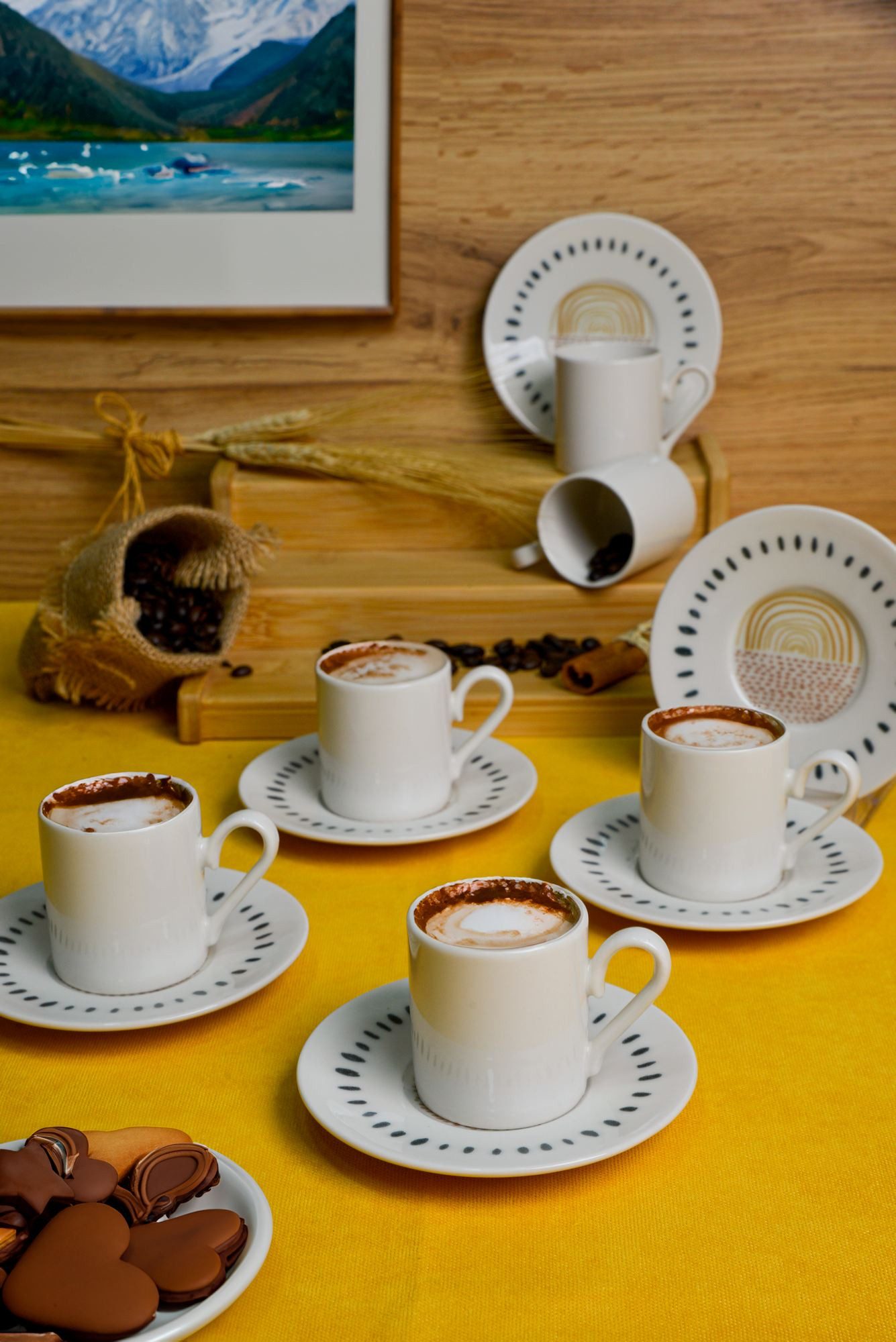 Hermia Concept Espressotasse Becher, 12-tlg., Porzellan, 12-teiliges Set
