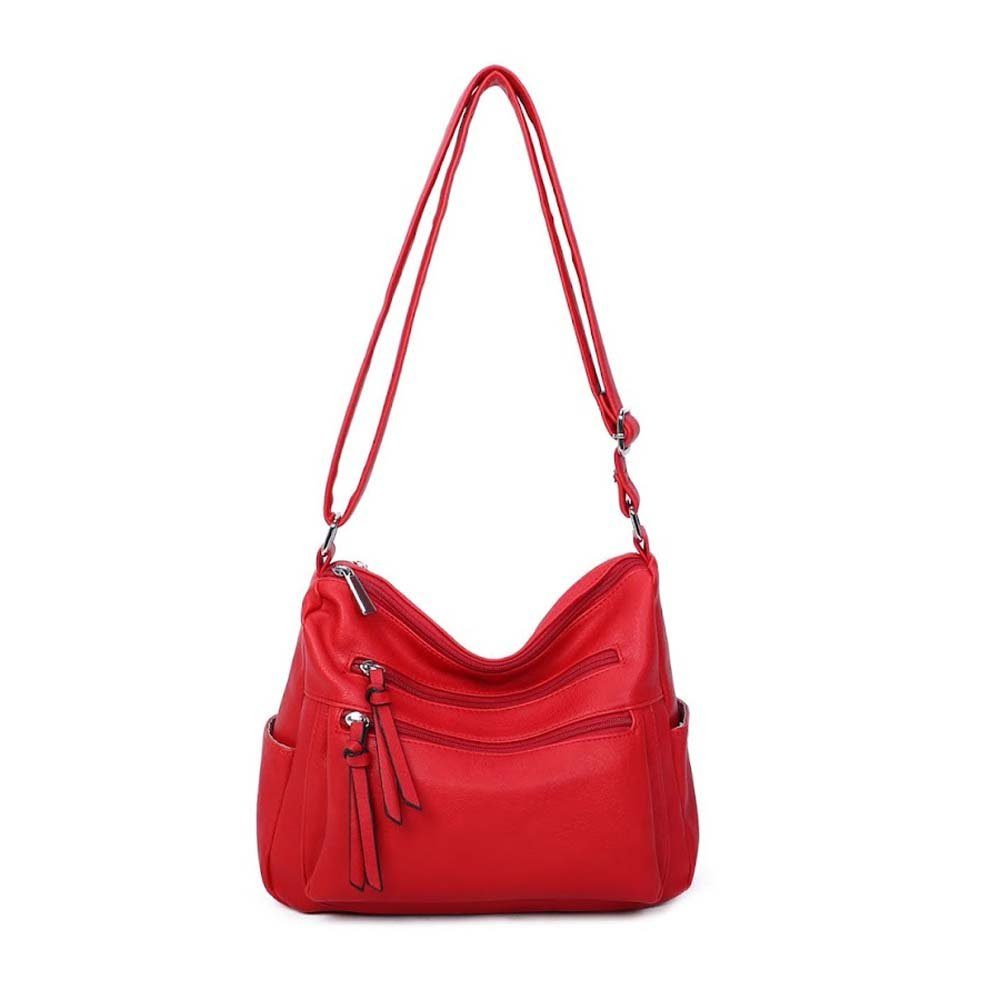ITALYSHOP24 Schultertasche Damen Tasche Shopper Crossbody, als Handtasche, günstig online kaufen