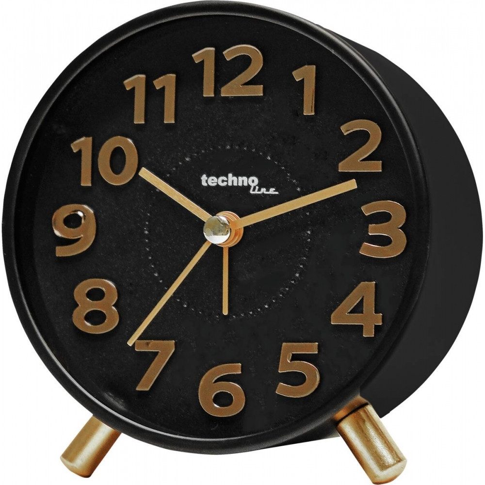 Funkwecker Technoline F Tischwecker Schwarz.