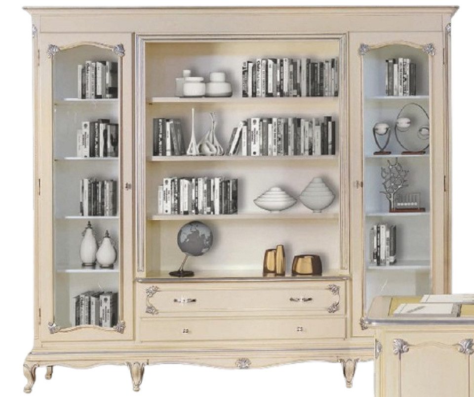 Xlmoebel Bücherregal Regal für Bücher Italienische Möbel Holzregal Schrank Vitrine Holz, Hergestellt in Europa