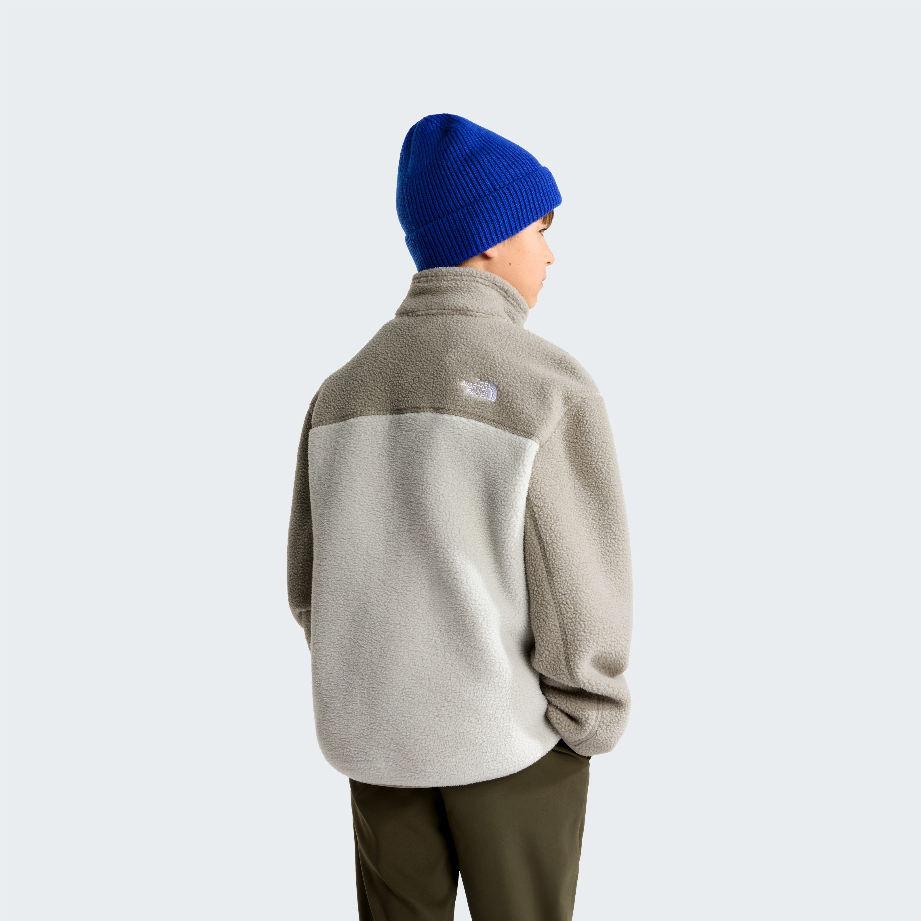 The North Face Strickfleece-Pullover TEEN YUMIORI 1/4 ZIP JACKET mit 1/4-Zip, atmungsaktives Material, wasserabweisende Oberfläche