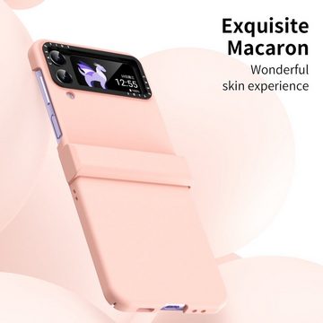 Wigento Handyhülle Für Samsung Galaxy Z Flip4 Handyhülle Etuis Case Cover Handy Tasche